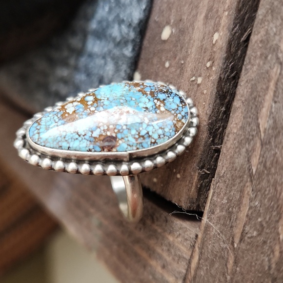 Stunning NWOT Native American Navajo Golden Hills Turquoise Ring 💙💍🤎 - Picture 11 of 12